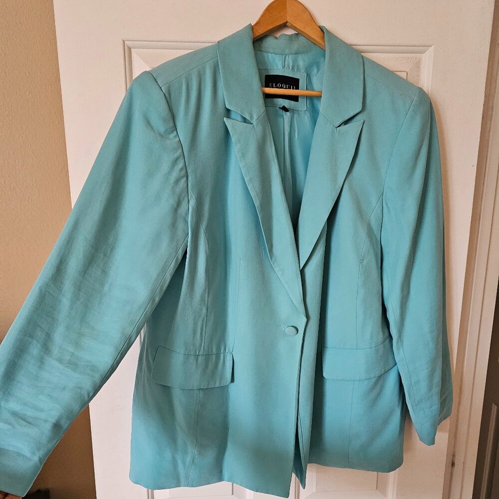 Teal Blazer in 16 by Eloquii